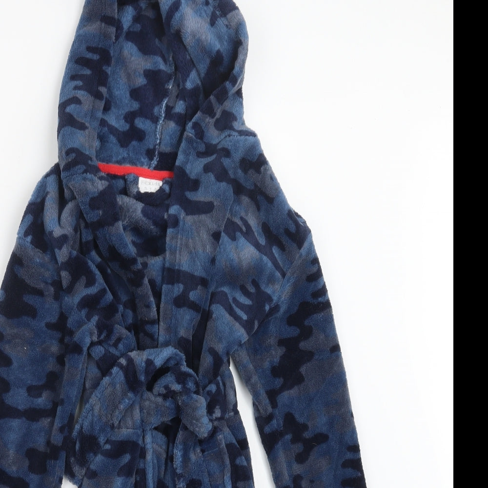 F&F Boys Blue Camouflage   Robe Size 5-6 Years