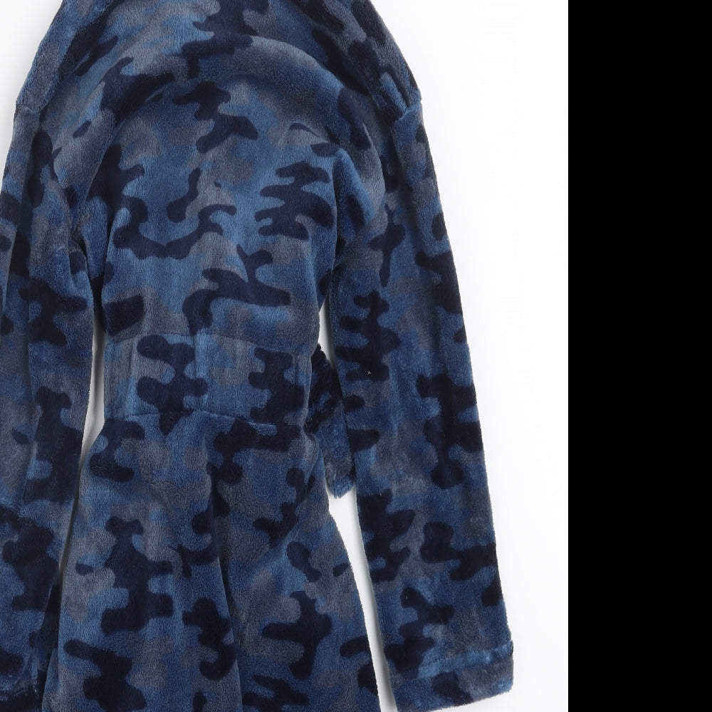 F&F Boys Blue Camouflage   Robe Size 5-6 Years