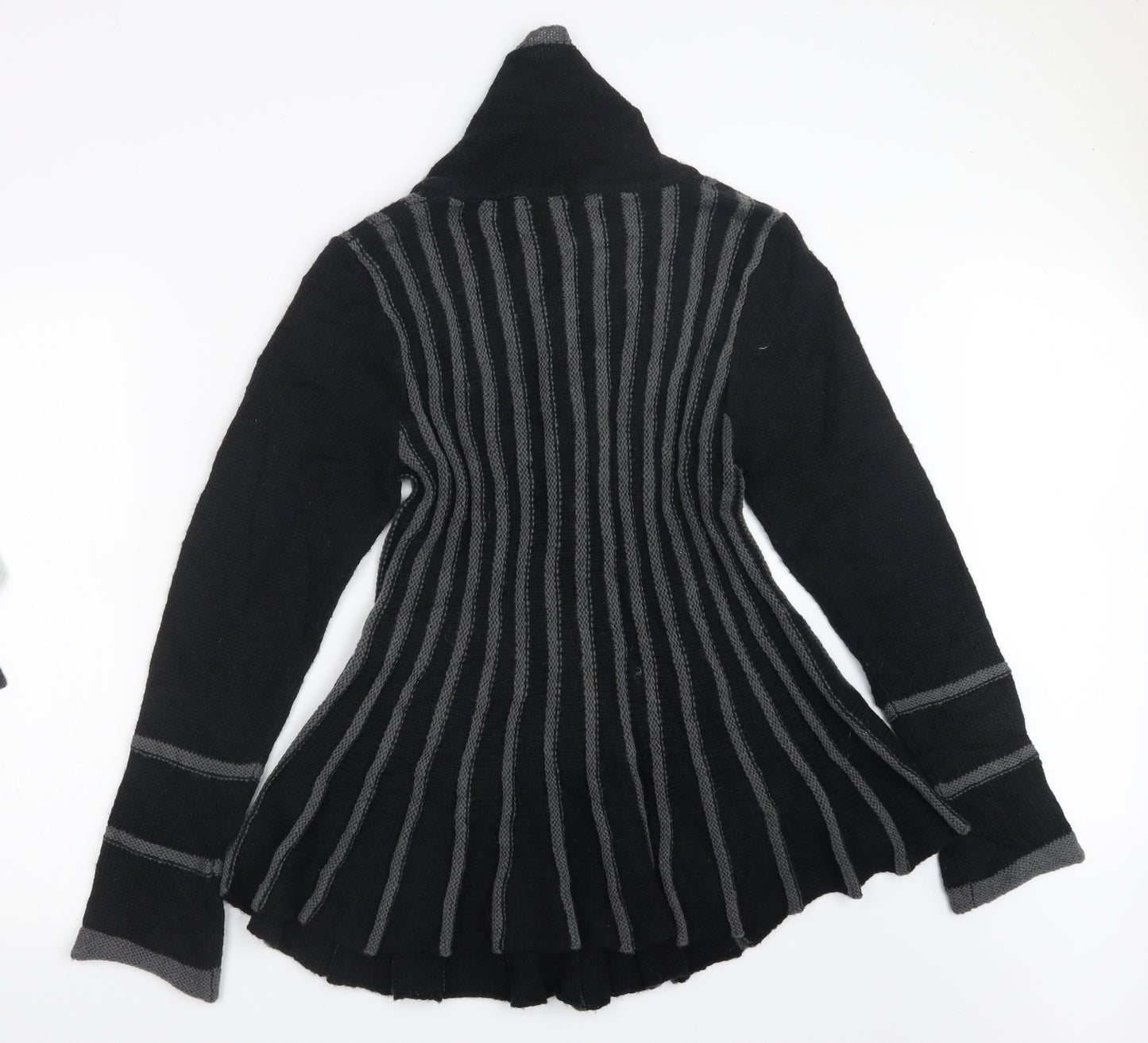 intown Womens Black  Knit Cardigan Jumper Size L