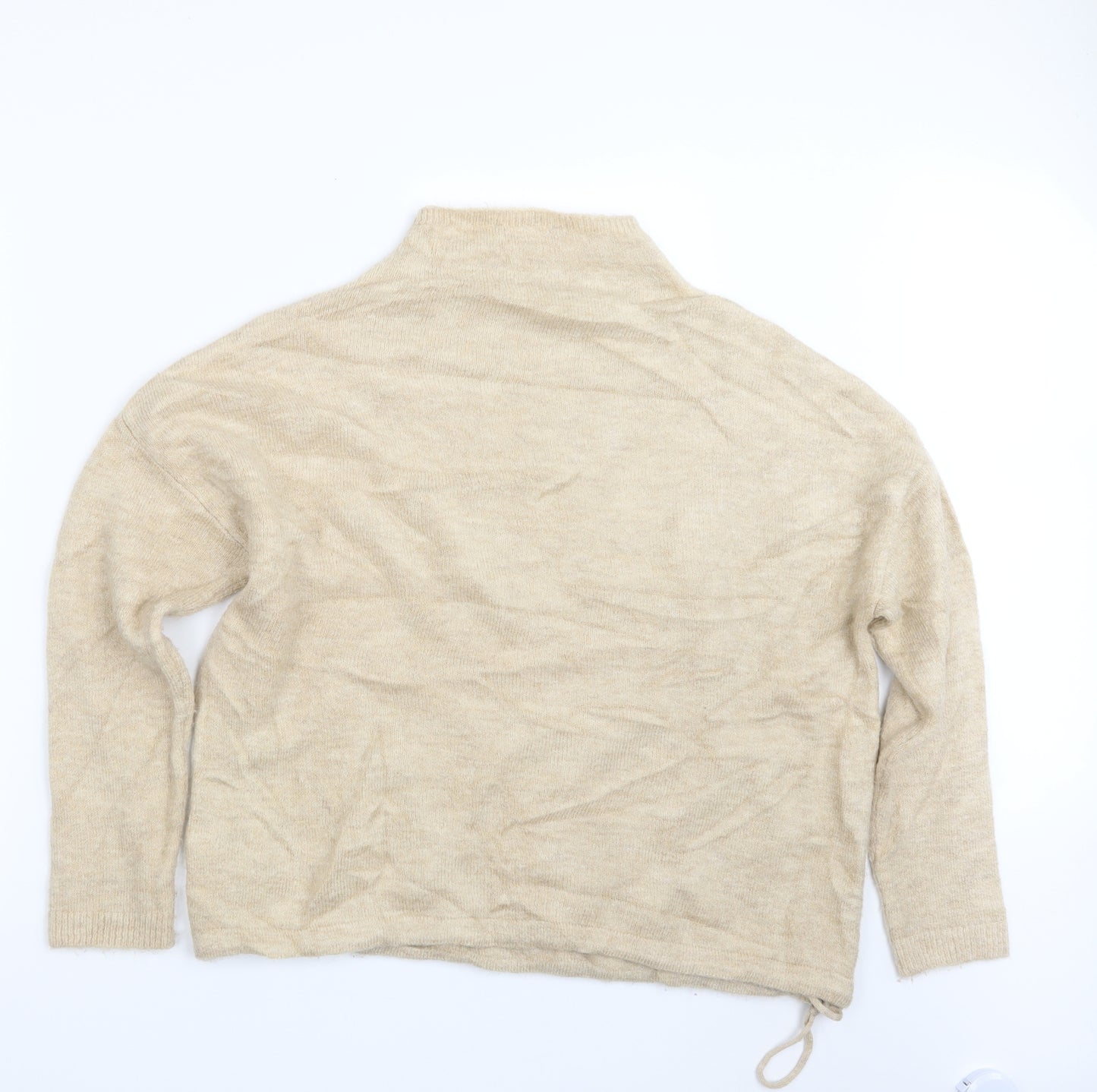 Marks and Spencer Womens Beige  Knit Pullover Jumper Size S