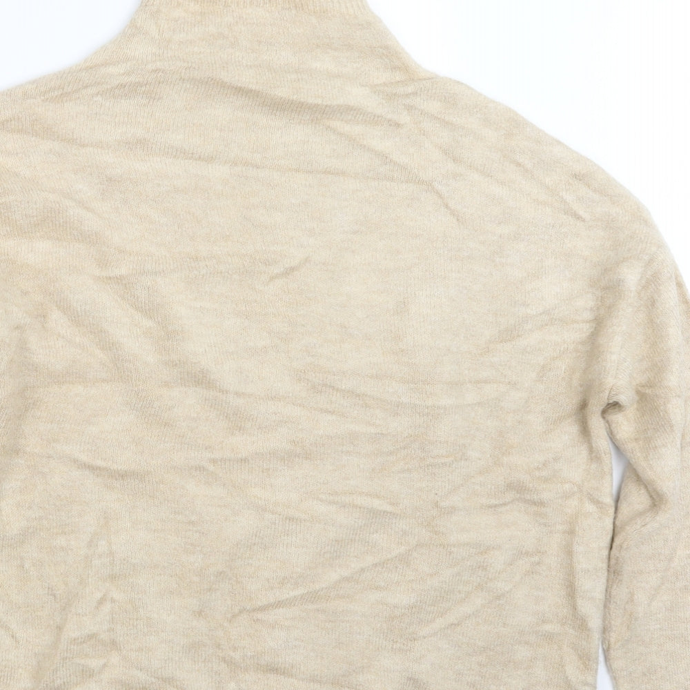 Marks and Spencer Womens Beige  Knit Pullover Jumper Size S