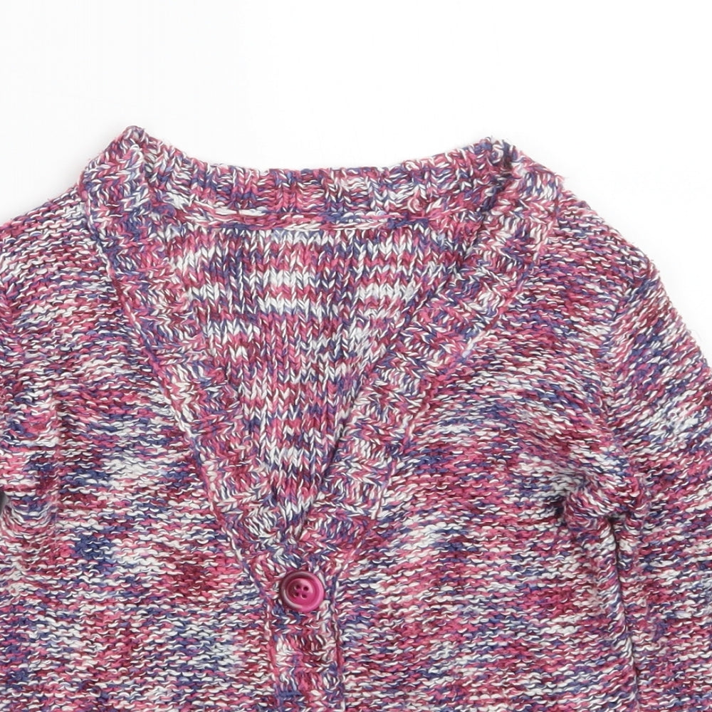 Nutmeg Girls Pink  Knit Cardigan Jumper Size 5-6 Years