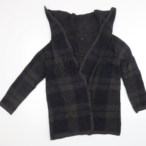NEXT Womens Blue Geometric Knit Cardigan Jumper Size S