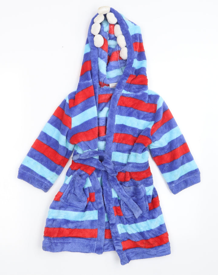 Mini Club Boys Blue Striped   Gown Size 2-3 Years