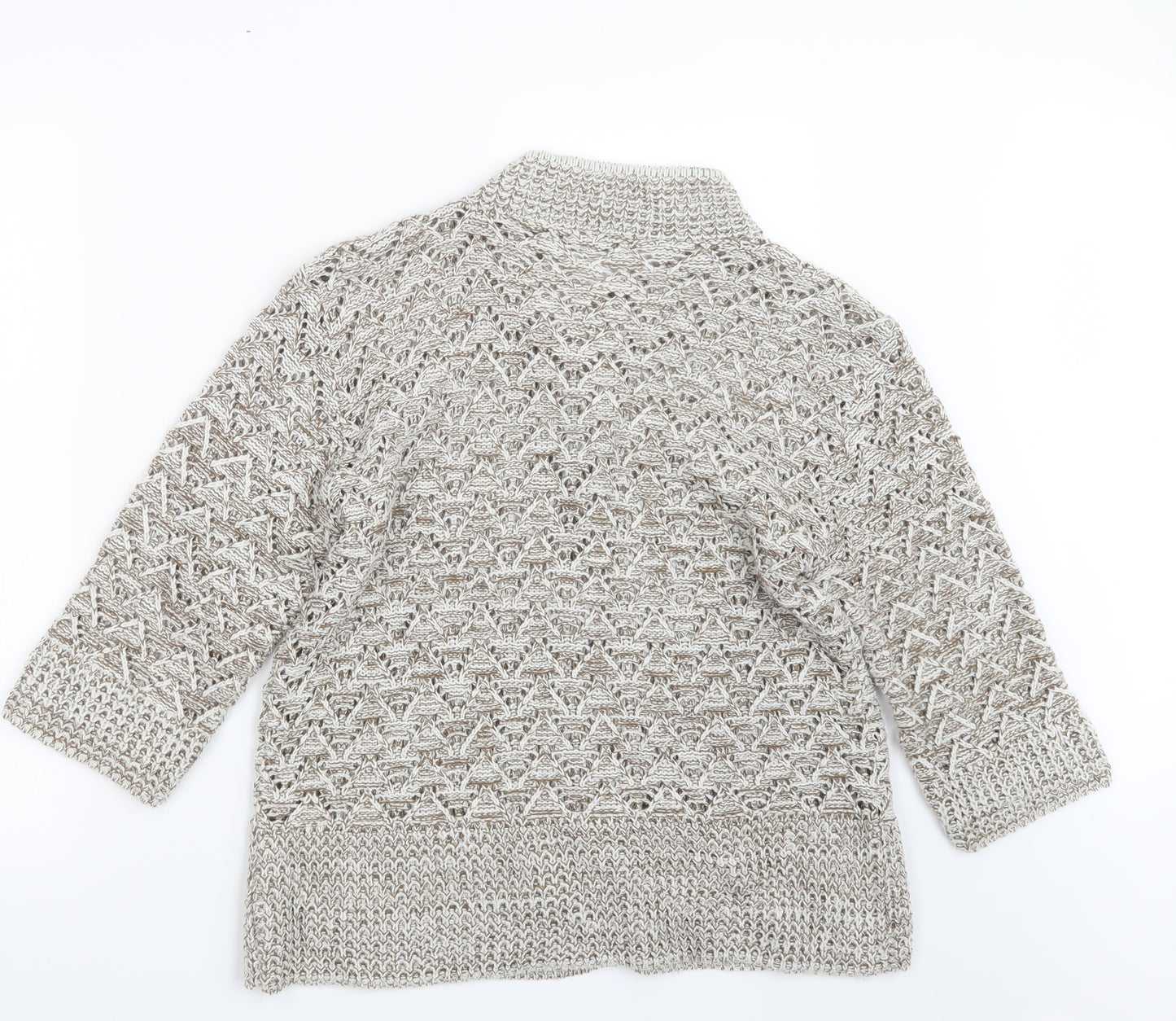 Voguish Womens Brown  Knit Cardigan Jumper Size M