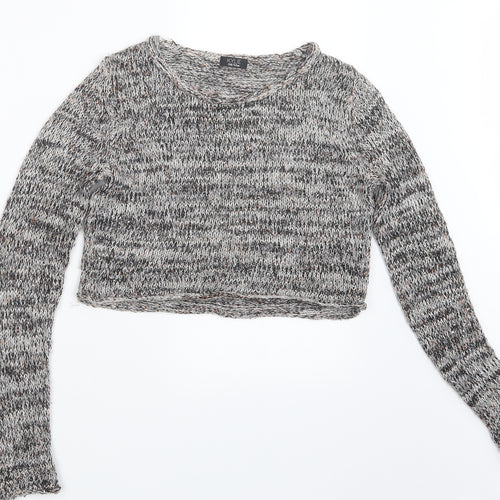 Kylie Girls Black  Knit Pullover Jumper Size 13 Years