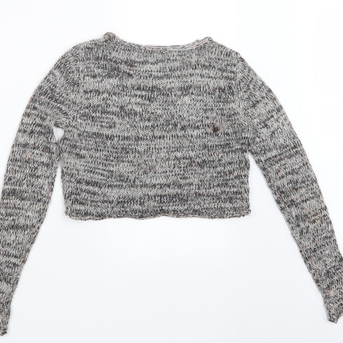 Kylie Girls Black  Knit Pullover Jumper Size 13 Years