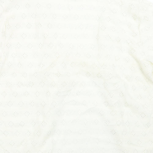 Slenderella Womens Ivory  Knit Cardigan Jumper Size M