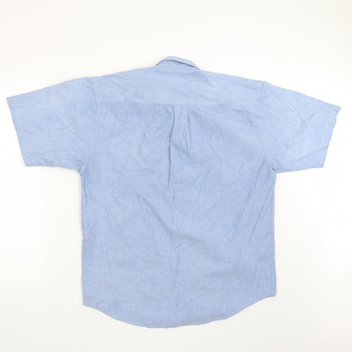 Casual Club Mens Blue    Button-Up Size S