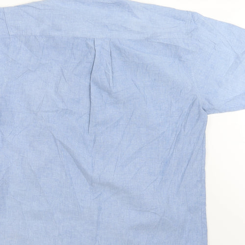 Casual Club Mens Blue    Button-Up Size S