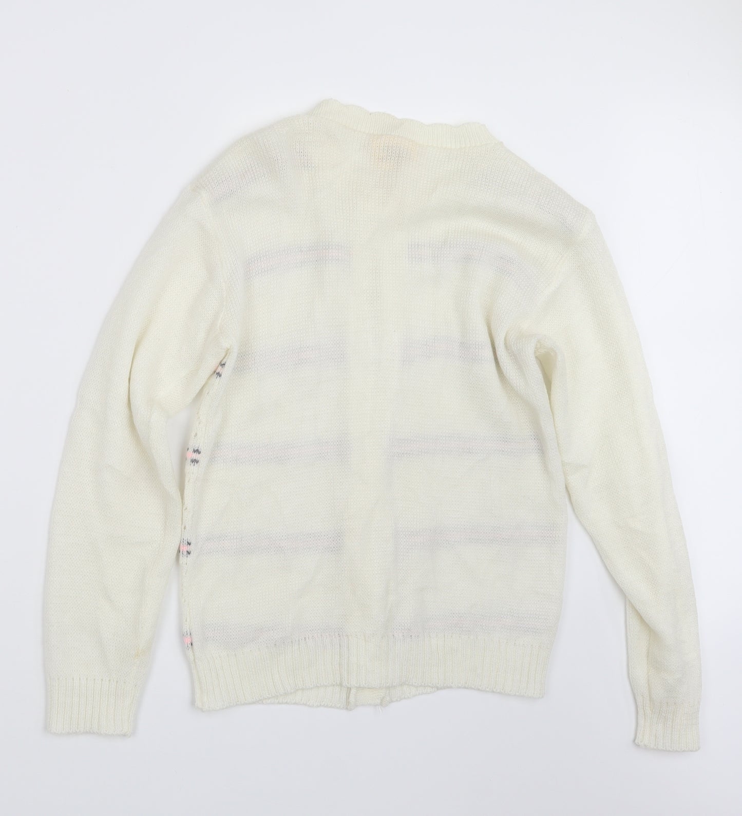 Globe Womens Ivory  Knit Cardigan Jumper Size M
