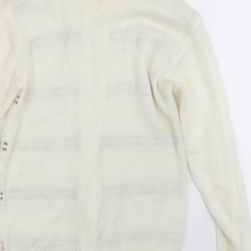 Globe Womens Ivory  Knit Cardigan Jumper Size M