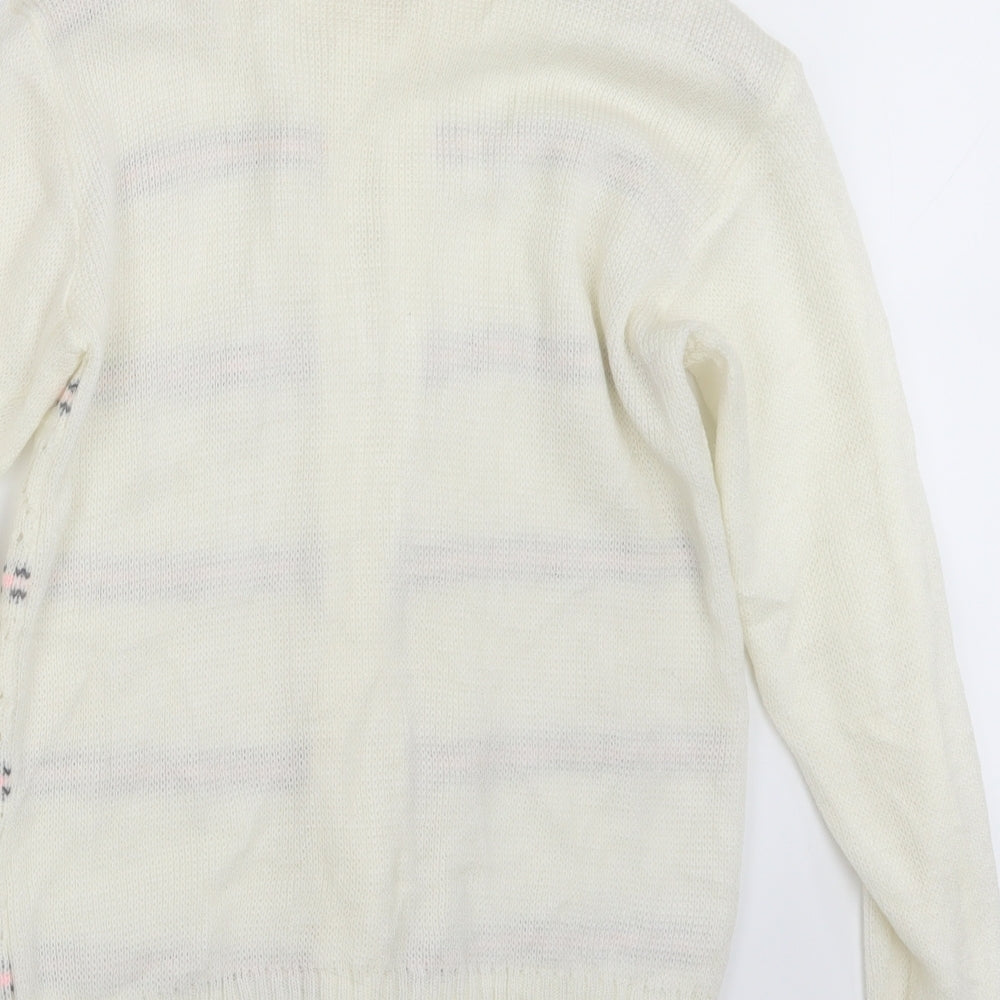 Globe Womens Ivory  Knit Cardigan Jumper Size M