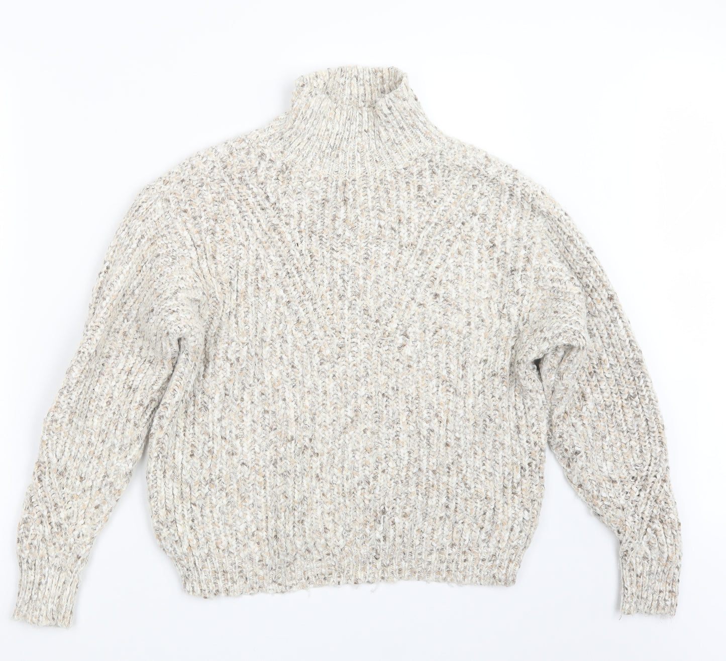 Marks and Spencer Womens Beige  Knit Pullover Jumper Size XS
