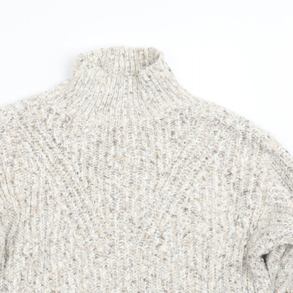 Marks and Spencer Womens Beige  Knit Pullover Jumper Size XS