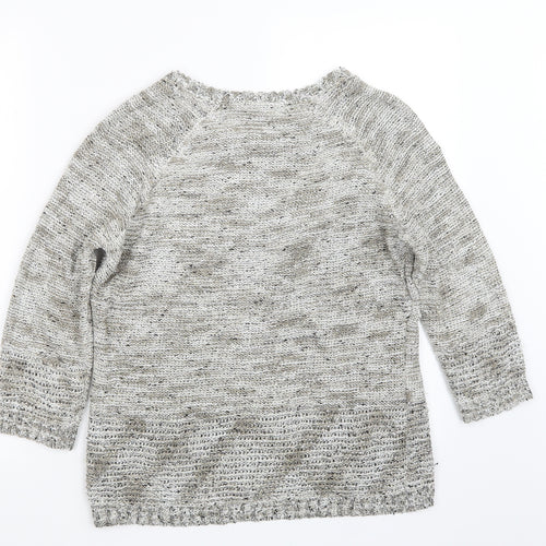 BM Womens Brown  Knit Pullover Jumper Size M
