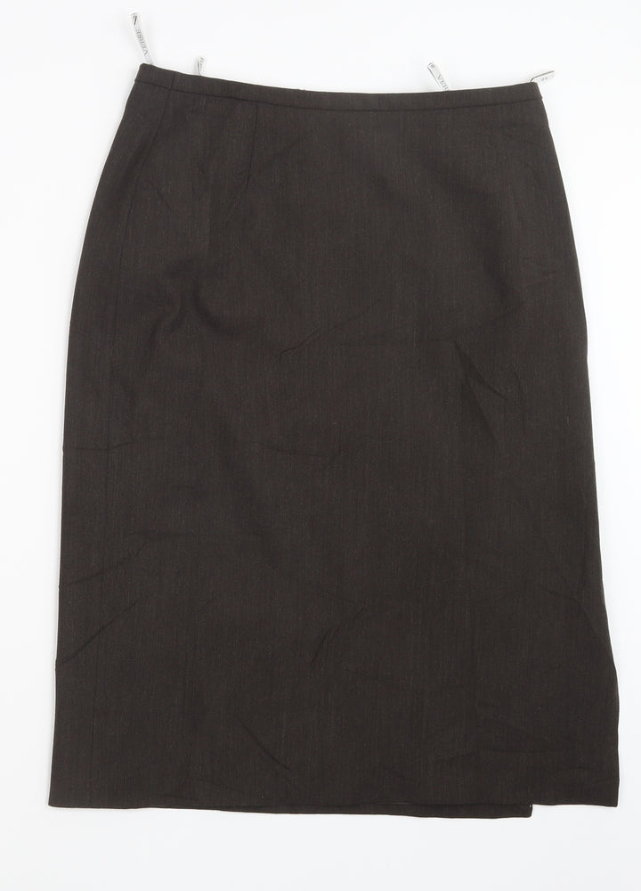 Verse Womens Brown Straight & Pencil Skirt Size 12