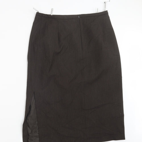 Verse Womens Brown   Straight & Pencil Skirt Size 12