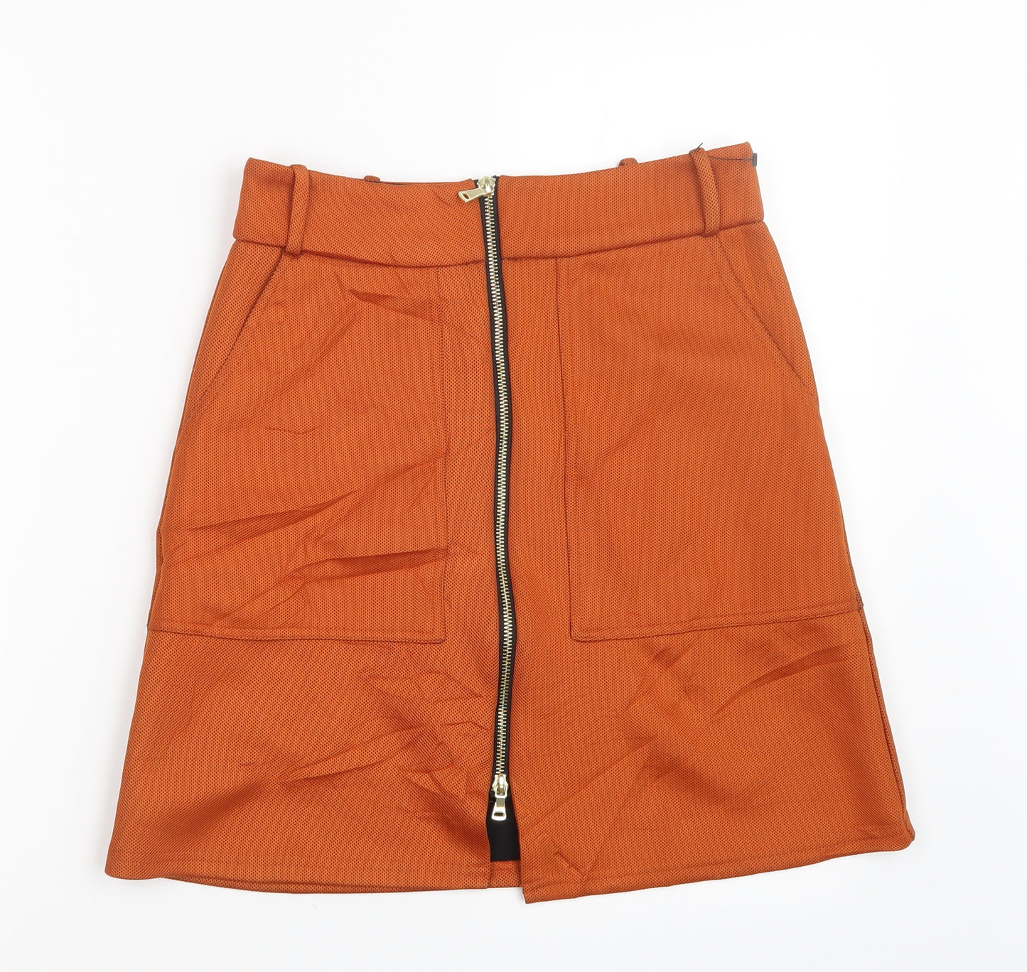 River Island Womens Orange   Straight & Pencil Skirt Size 8