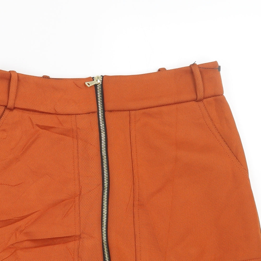 River Island Womens Orange   Straight & Pencil Skirt Size 8
