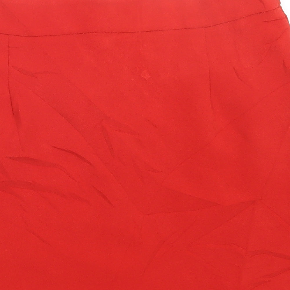 New Look Womens Red   Straight & Pencil Skirt Size 10