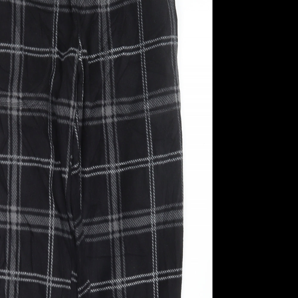 Matalan Mens Black Check   Pyjama Pants Size S