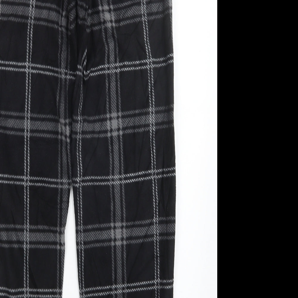 Matalan Mens Black Check   Pyjama Pants Size S