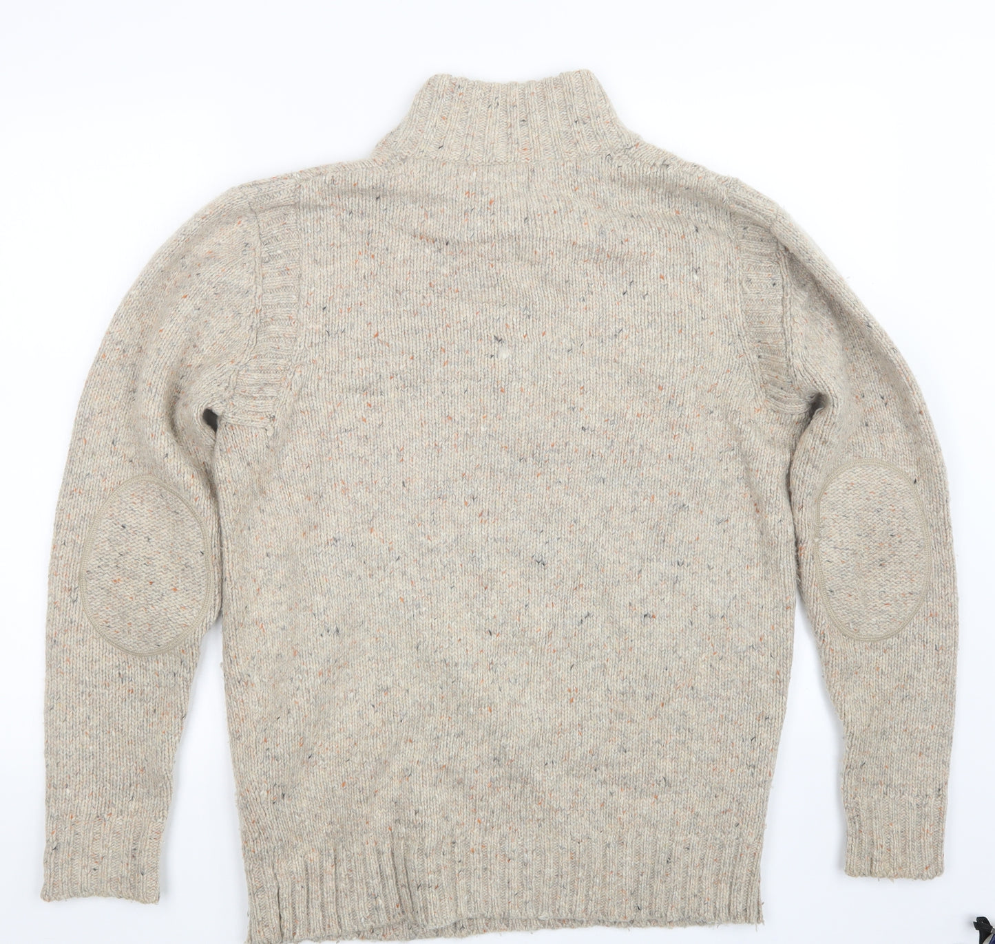 Crew Clothing Mens Beige  Knit Pullover Sweatshirt Size S