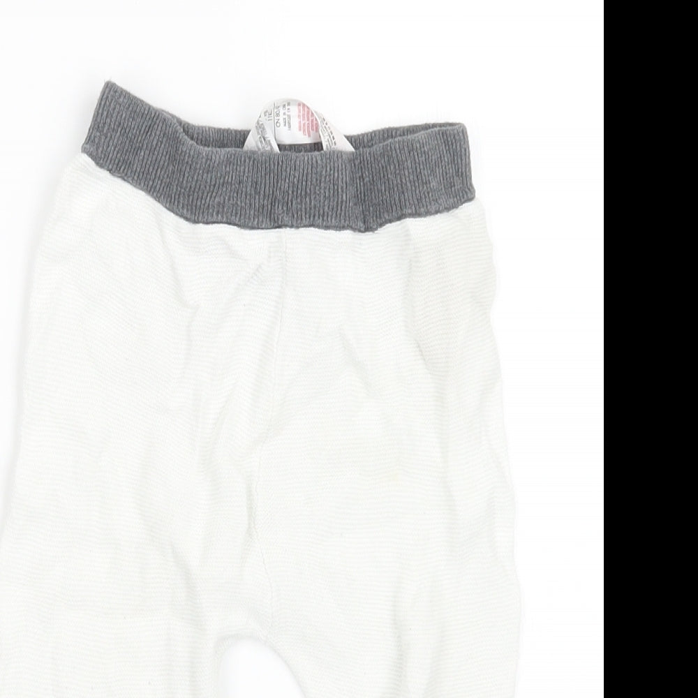 Disney Baby Baby White  Knit Capri Trousers Size 12-18 Months