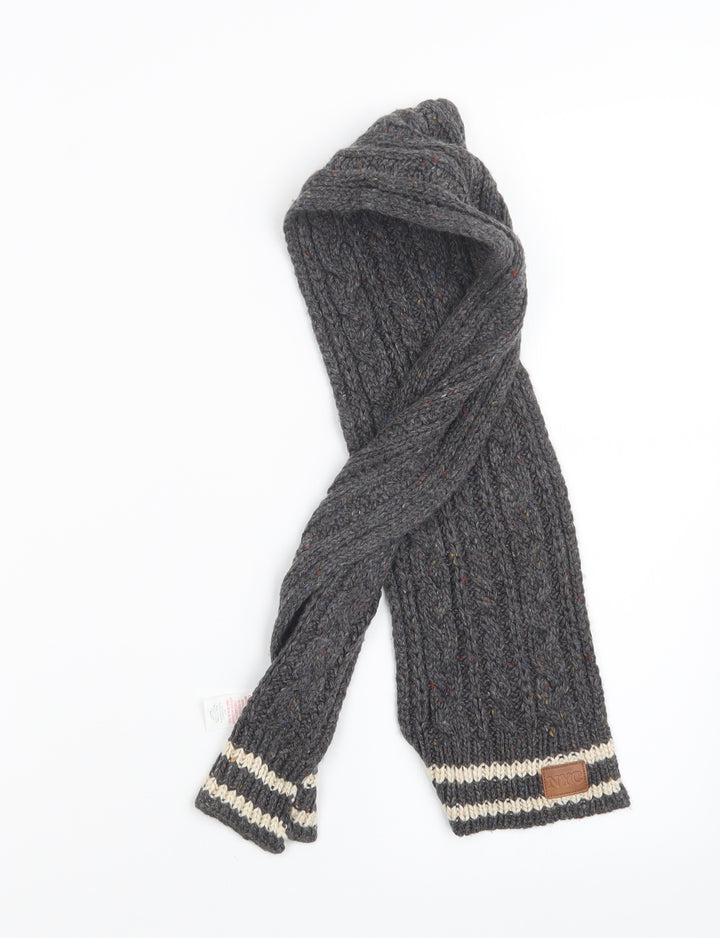 Primark Boys Grey Geometric Knit Scarf One Size