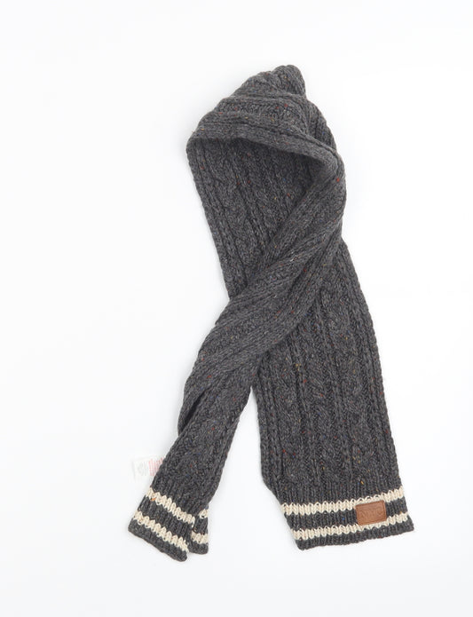 Primark Boys Grey Geometric Knit Scarf  One Size