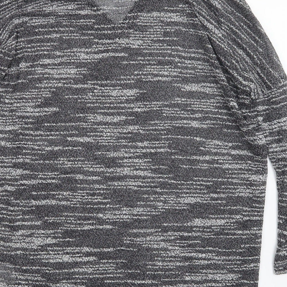 metalicus Womens Grey   Pullover Jumper One Size