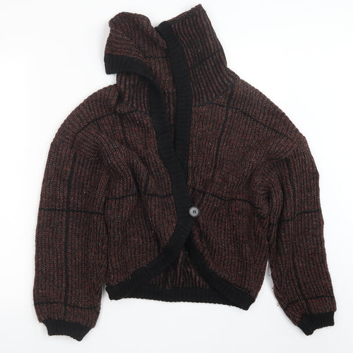 inp Womens Red  Knit Cardigan Jumper Size S