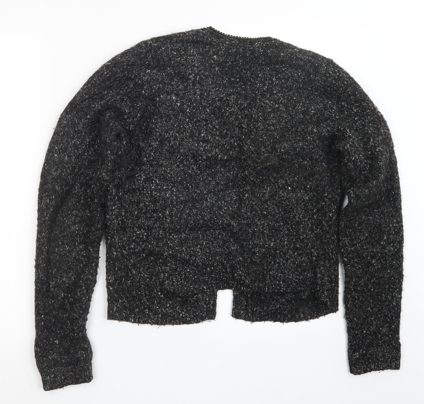 Jigsaw Womens Black  Knit Cardigan Jumper Size L