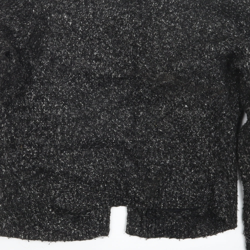 Jigsaw Womens Black  Knit Cardigan Jumper Size L