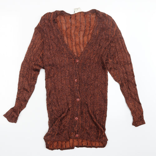 NEXT Womens Orange   Cardigan Jumper Size S