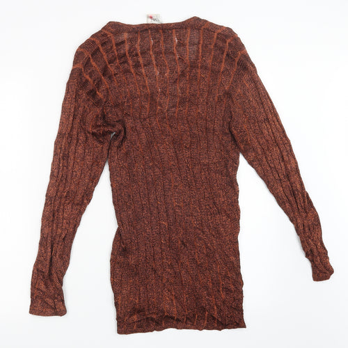 NEXT Womens Orange   Cardigan Jumper Size S