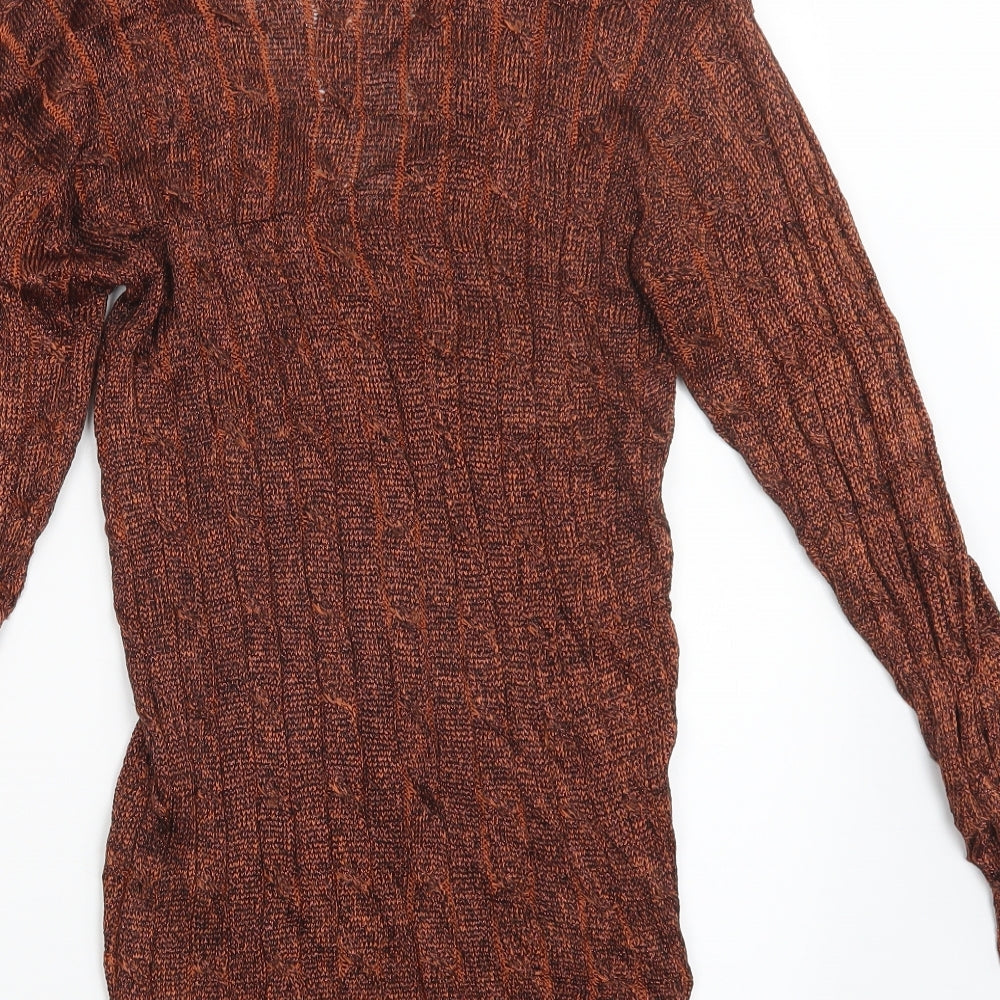 NEXT Womens Orange   Cardigan Jumper Size S