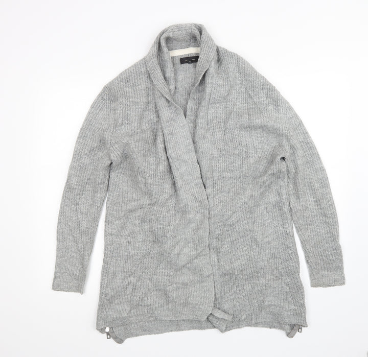 River Island Womens Grey  Knit Cardigan Jumper Size S