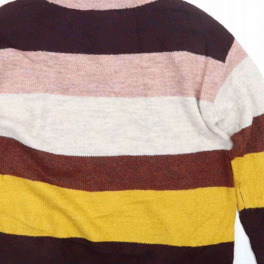 F&F Womens Pink  Knit Pullover Jumper Size 12