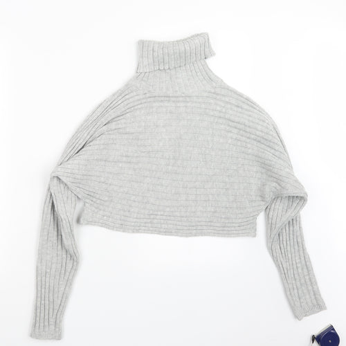 New Look Womens Grey  Knit Pullover Jumper Size S