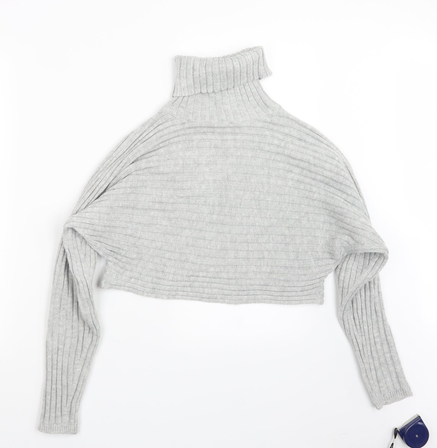 New Look Womens Grey  Knit Pullover Jumper Size S