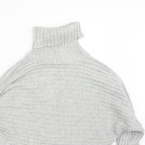 New Look Womens Grey  Knit Pullover Jumper Size S