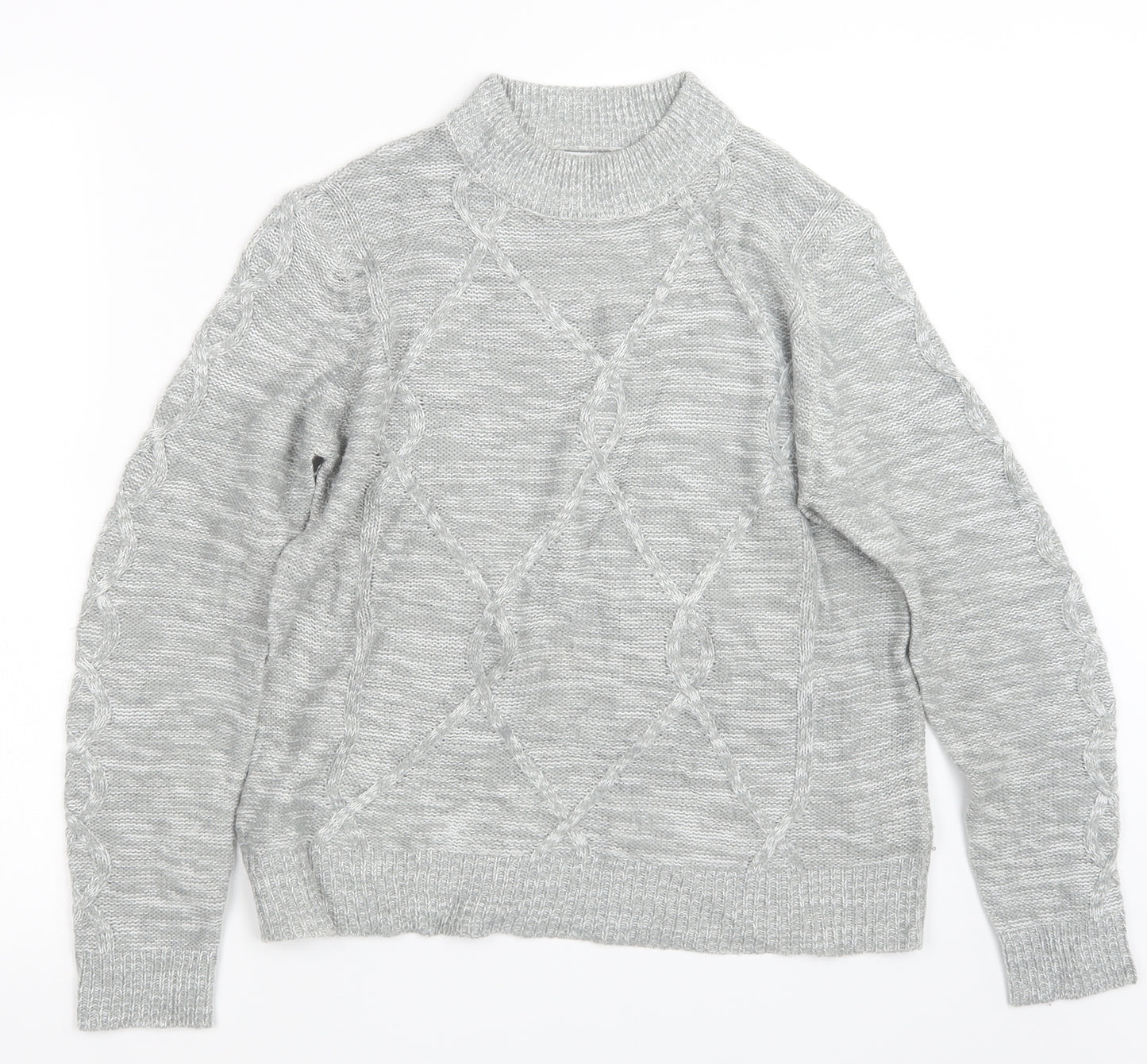 Papaya Womens Grey  Knit Pullover Jumper Size L