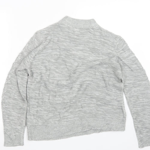 Papaya Womens Grey  Knit Pullover Jumper Size L