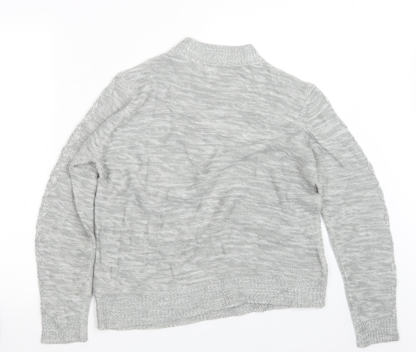 Papaya Womens Grey  Knit Pullover Jumper Size L