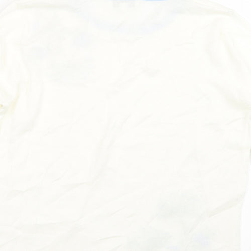 Fay Louise Womens White  Knit Pullover Jumper Size S
