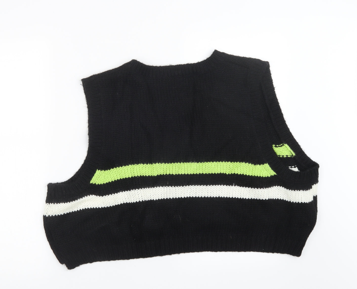 Apparel XTT Womens Black  Knit Pullover Jumper Size L