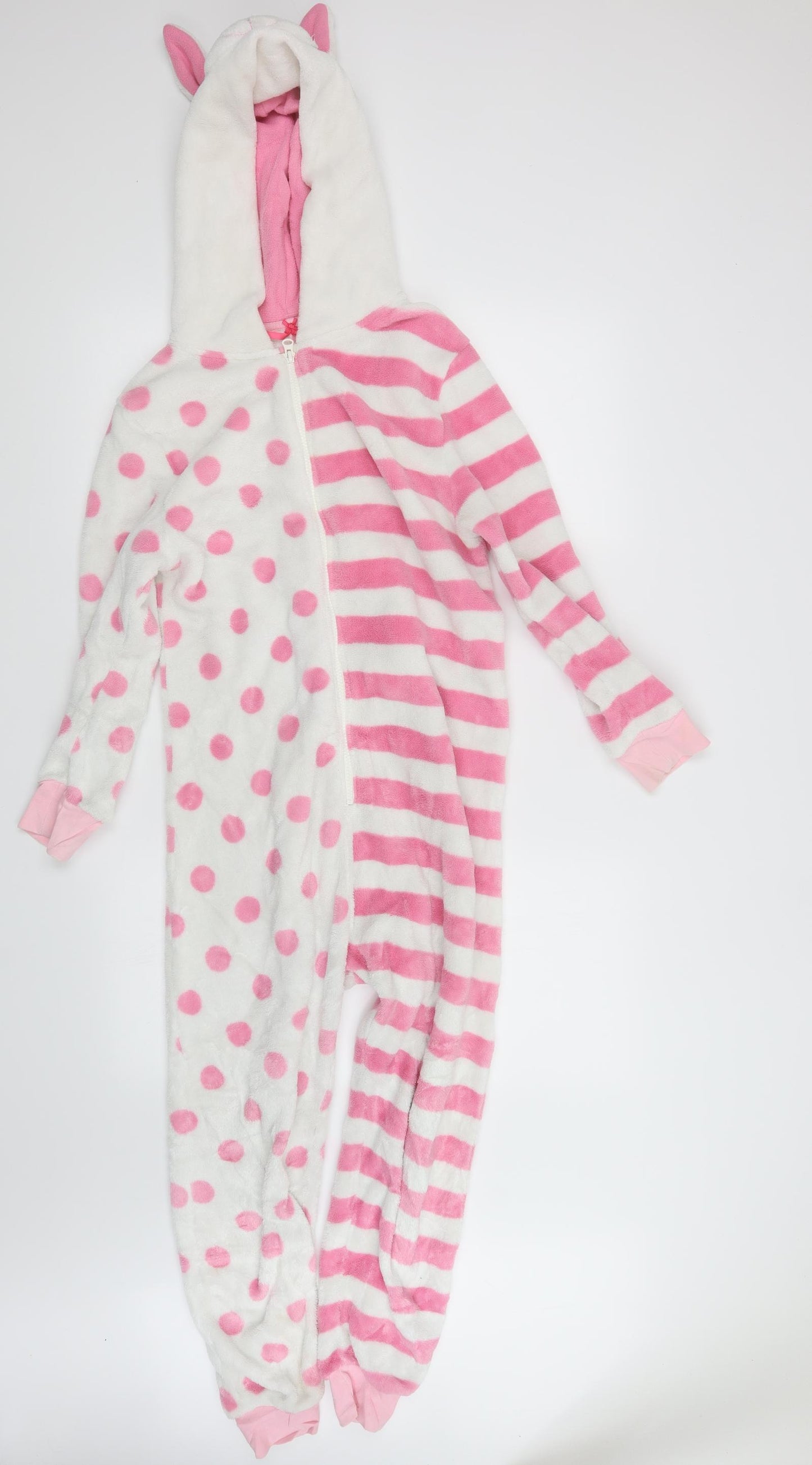 NEXT Girls Pink Geometric  Top One Piece Size 11 Years