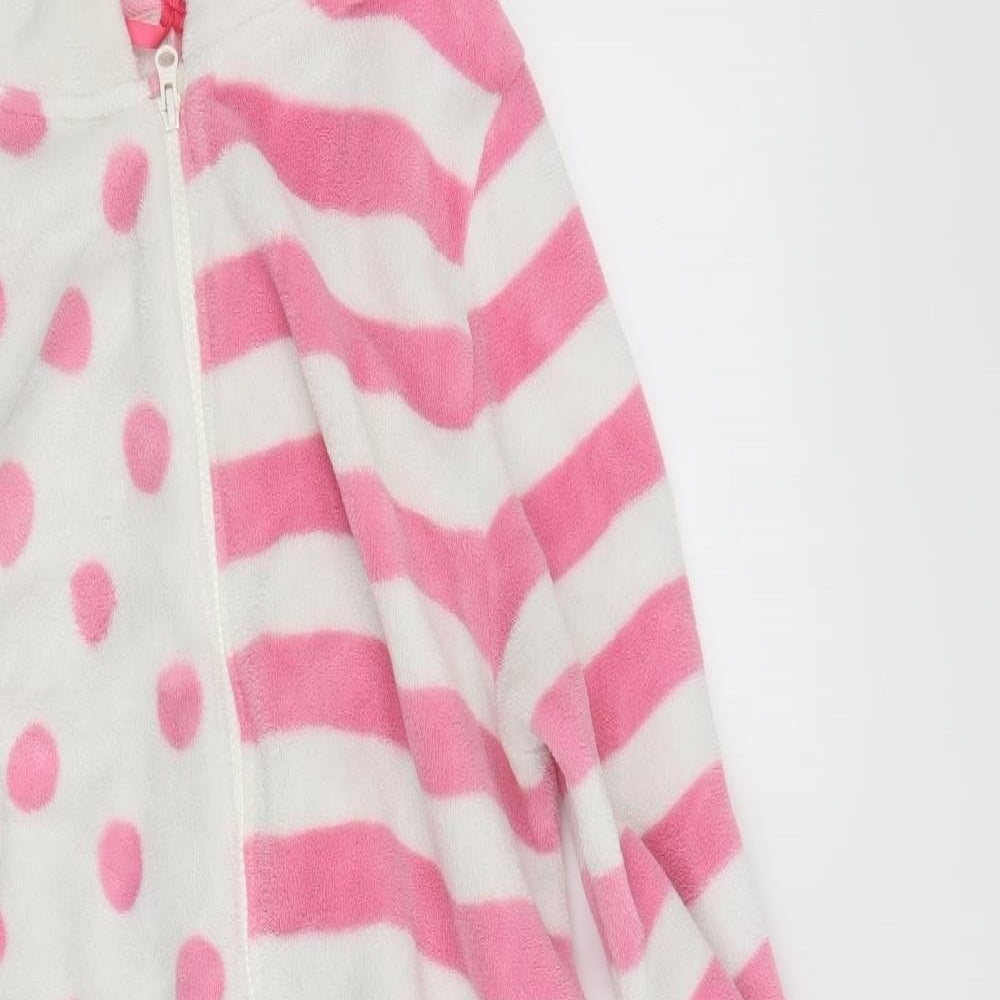 NEXT Girls Pink Geometric  Top One Piece Size 11 Years